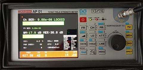 Digital tv antenna signal testing